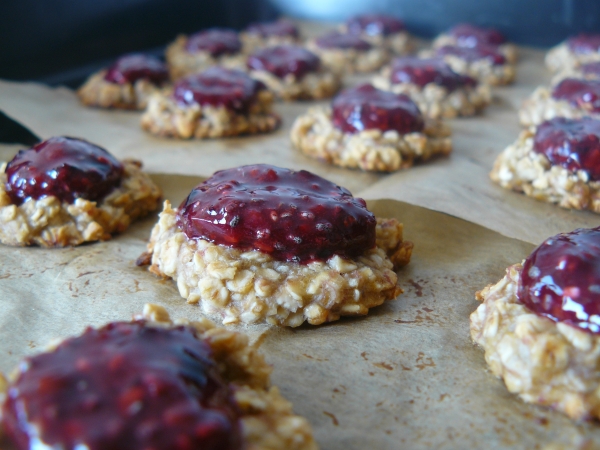 Ovesné sušenky s marmeládou