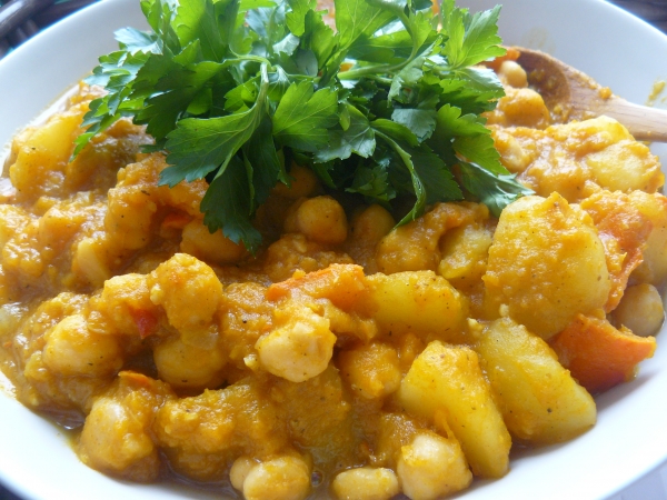 Dýňový kotlík s cizrnou