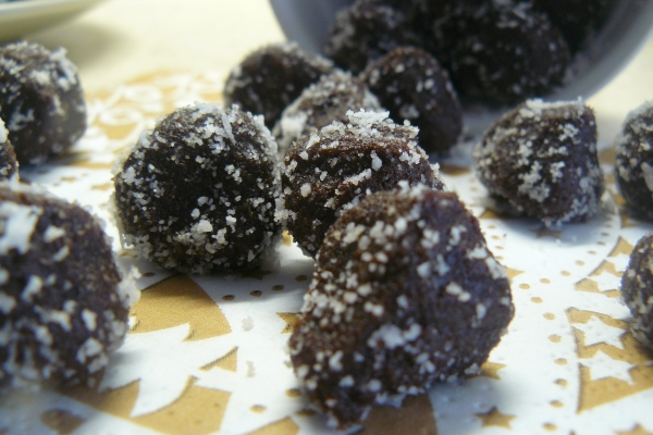 Čokoládové hrudky v kokosu