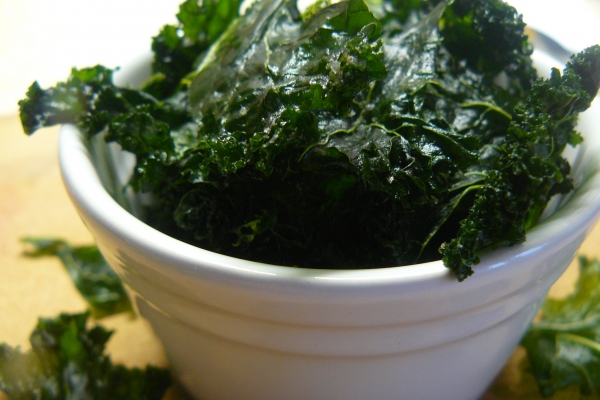 Základní slané chipsy z kadeřávku