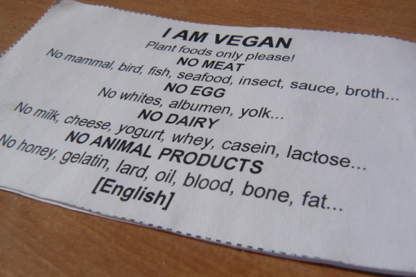 Veganem v Thajsku - V-Cards a jídlo poslední záchrany