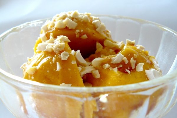 Mangový sorbet s perníčkovým kořením