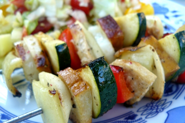 Barevné špízy na gril