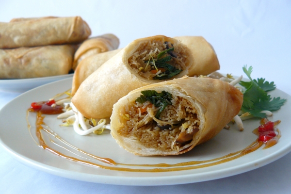 Thajské jarní závitky (spring rolls)